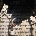Цепные стяжки растянуты и закреплены, лишняя длина цепи не используется и "отдыхает"