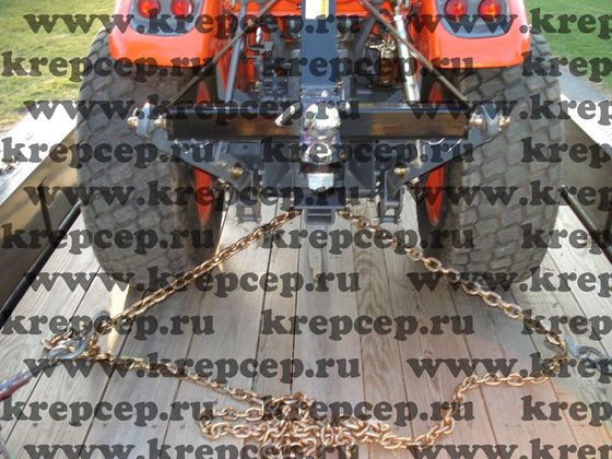 Цепи крепления на трале, полуприцепах работают по этому же принципу