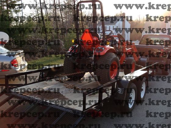 Цепи для крепления спецтехники увязали груз