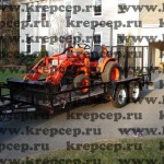 Спецтехника безопасно увязана крепежными цепями