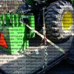 Трещетка для крепления стягивает вязочные цепи, страхующие спецтехнику