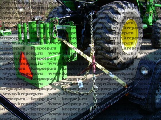 Трещетка для крепления стягивает вязочные цепи, страхующие спецтехнику